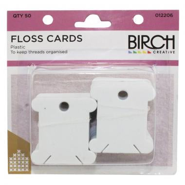 Birch Floss Cards - Pack 50 Plastic