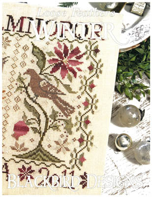 Loose Feathers 2011 - Winter -Cross Stitch Pattern by Blackbird Designs