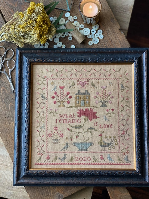 What Remains is Love - Cross Stitch Pattern by Blackbird Designs
