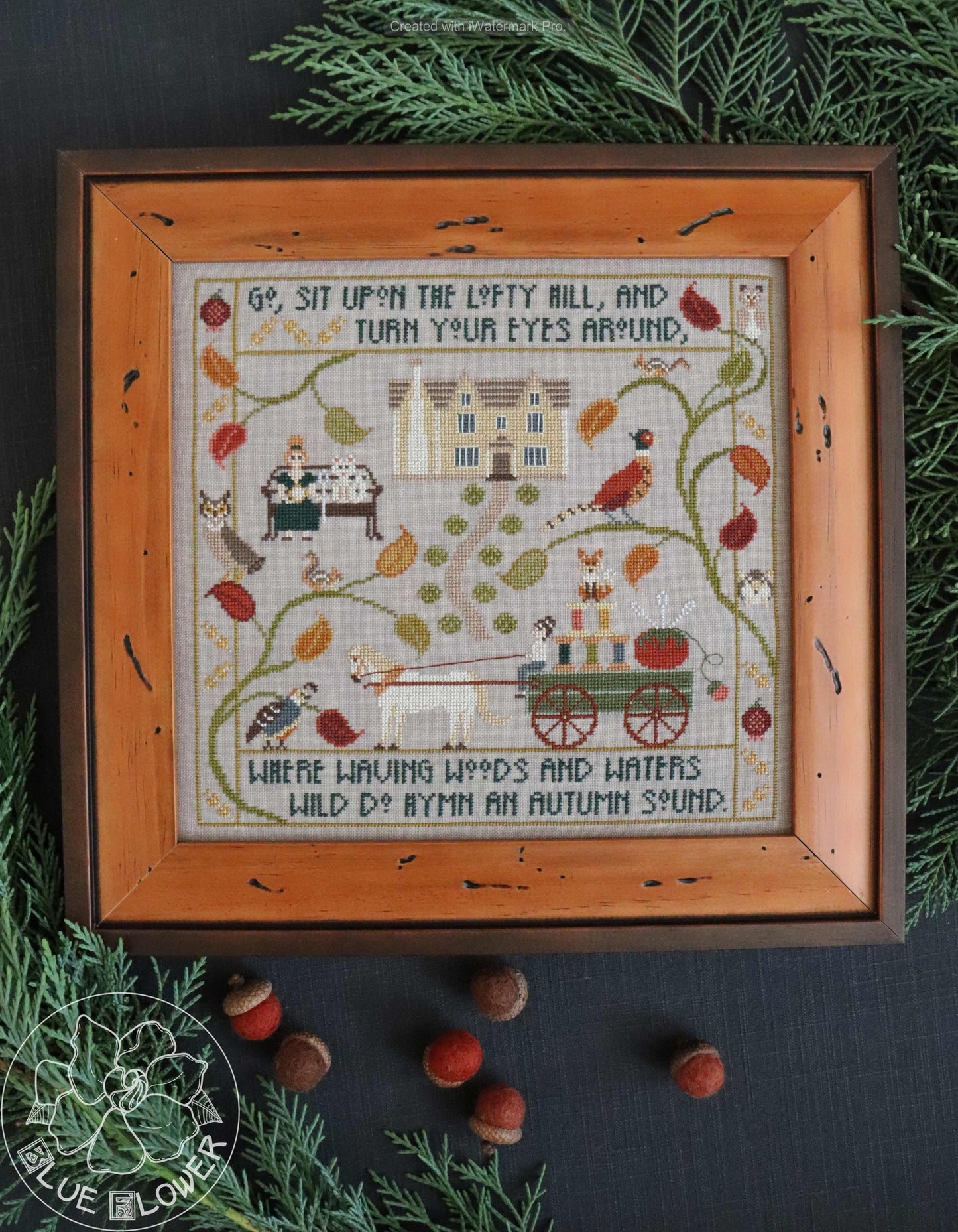 Autumn's Hymn - Cross Stitch Pattern by The Blue Flower