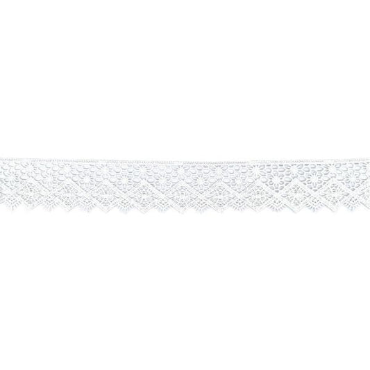 Guipure Lace 42cm White