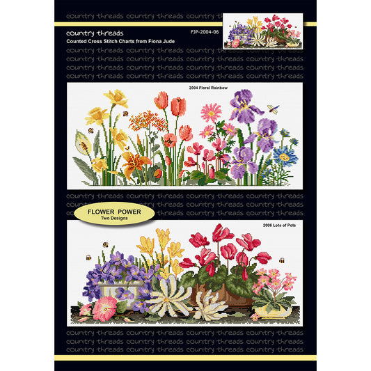 Flower Power - Cross Stitch Chart by Country Threads