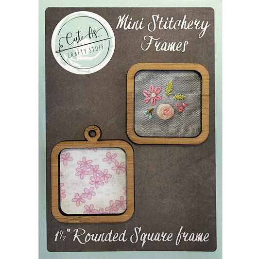 Mini Stitchery Frames 1.5" Rounded Square