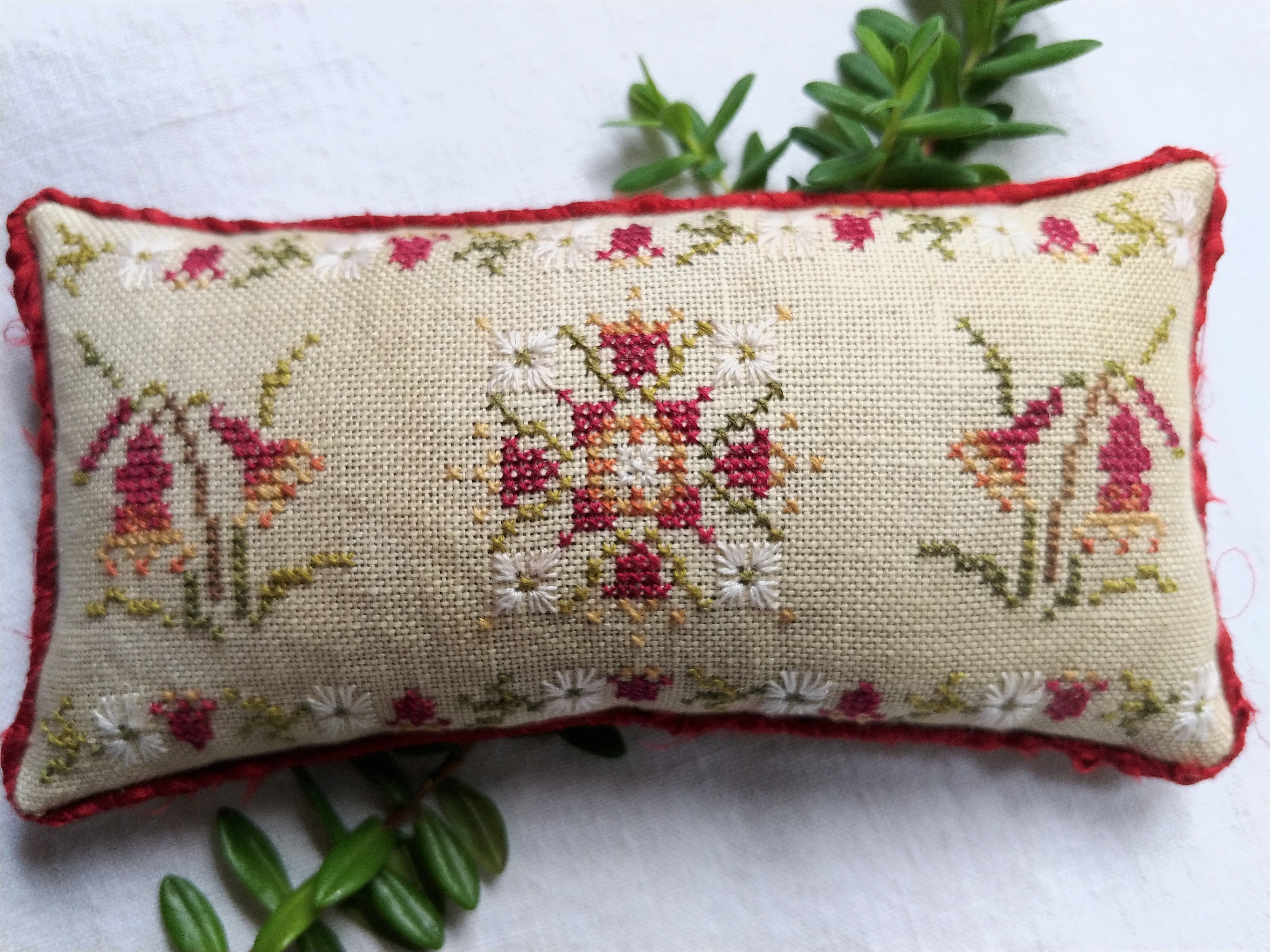 Christmas Bells Pin-keep - Cross Stitch Pattern by Mojo Stitches