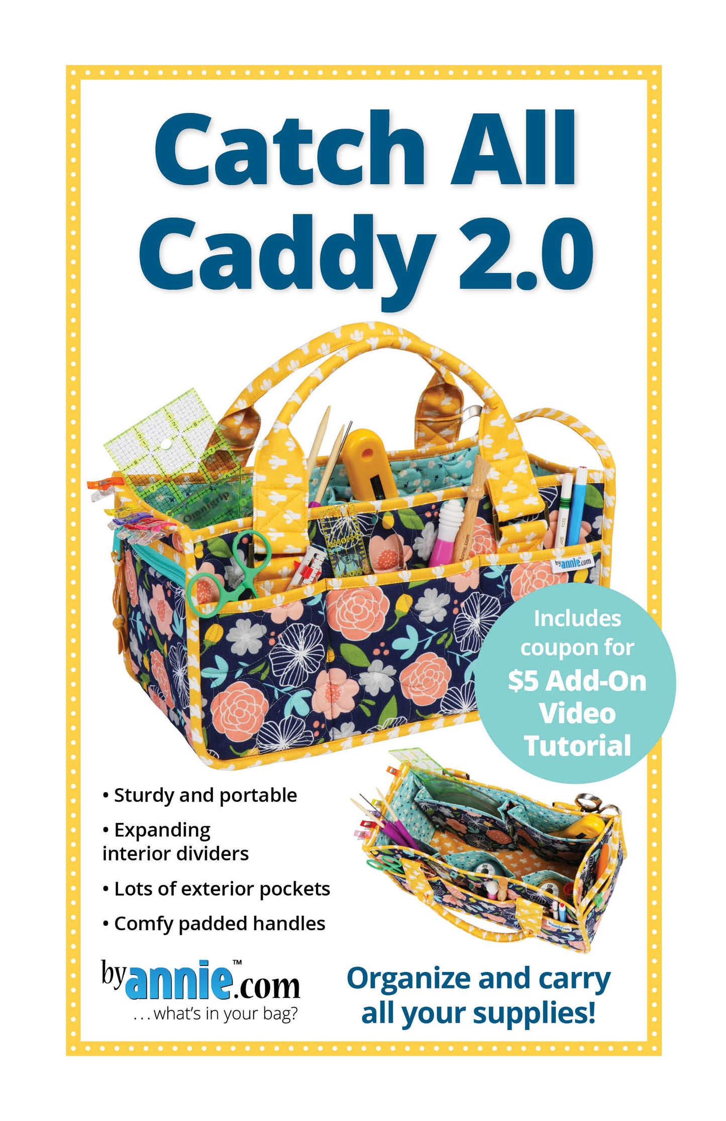Catch All Caddie 2.0 Pattern - By Annie
