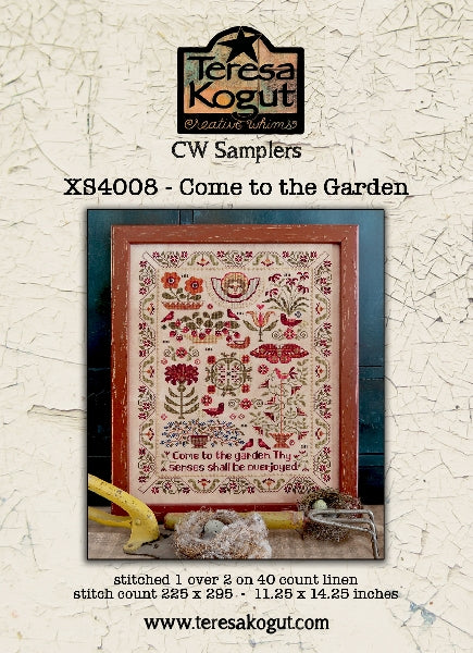 Come to the Garden -  Cross Stitch Pattern by Teresa Kogut