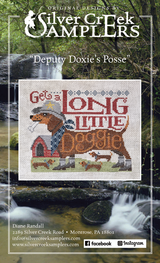Deputy Doxie's Posse - Cross Stitch Pattern by Silver Creek Samplers