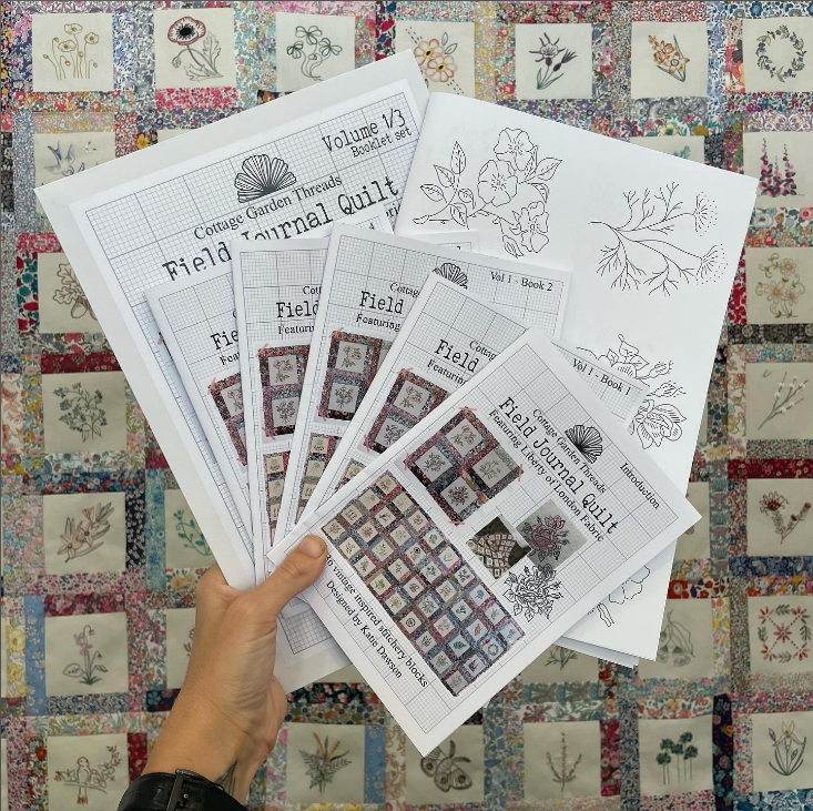 Field Journal Quilt Stitchery Patterns - Volume 1 - Cottage Garden Threads