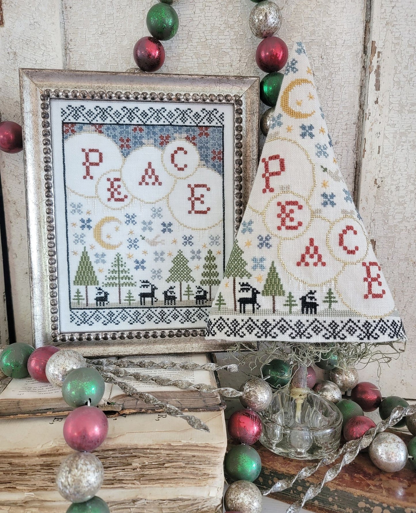 Fifth Day of Christmas Sampler and Tree - Cross Stitch Pattern