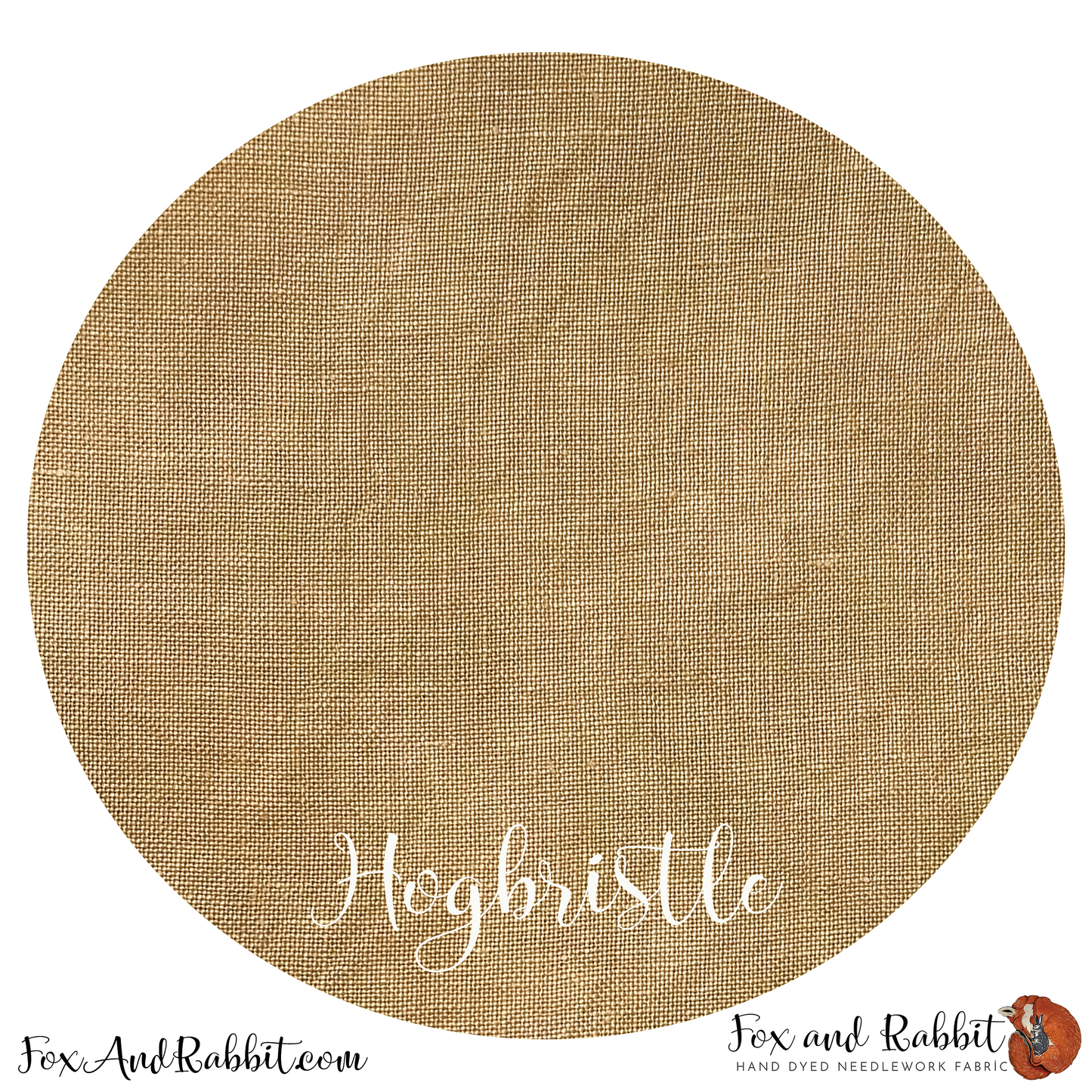 Fox and Rabbit Hand Dyed Linen - Hogbristle