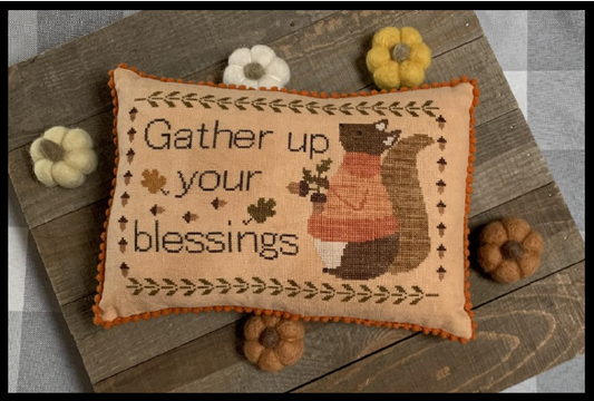 Gather Your Blessings - Cross Stitch Pattern by Needle Bling Designs