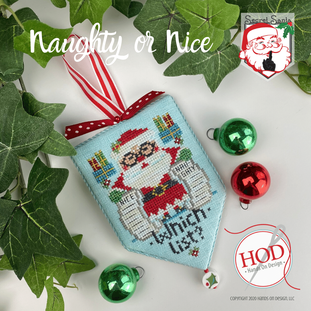 Naughty or Nice - Cross Stitch Pattern by Hands On Design