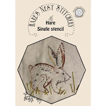 Hare Stencil by Hare's Nest Stitchery