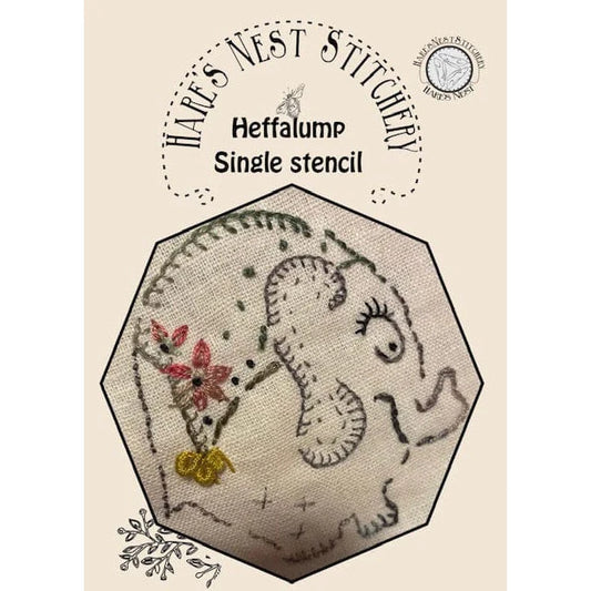 Heffalump Stencil by Hare's Nest Stitchery
