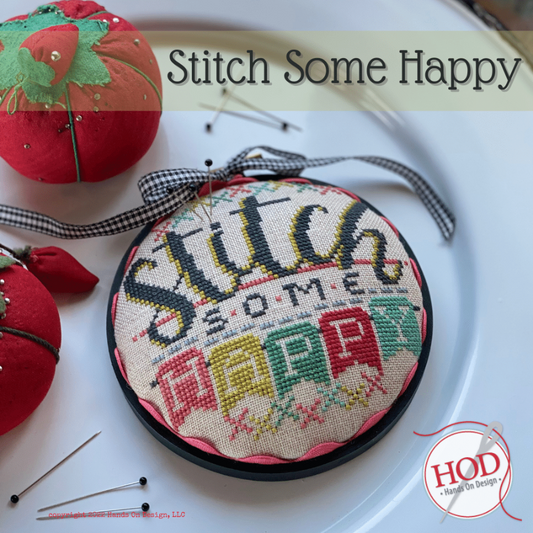 Stitch Some Happy - Cross Stitch Pattern by Hands On Design