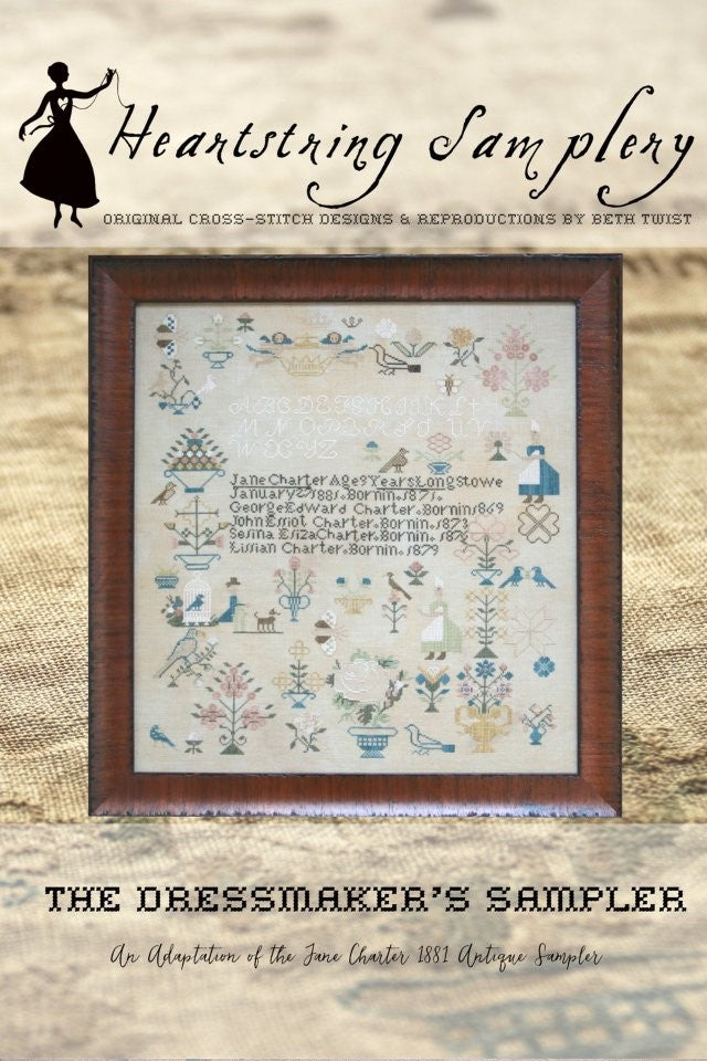 Dressmaker's Sampler - Cross Stitch Pattern by Heartstring Samplery