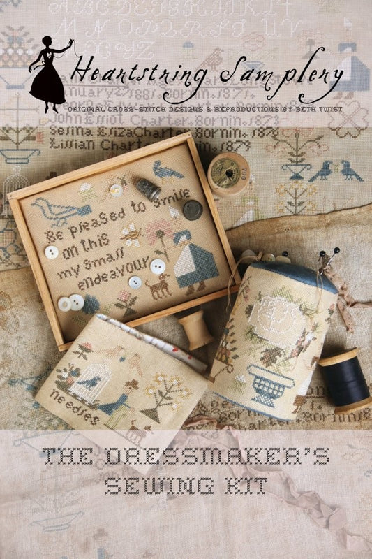 The Dressmaker's Sewing Kit - Cross Stitch Pattern by Heartstring Samplery