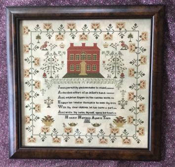 Honnor Harrison 1835 - Reproduction Sampler Pattern by Victorian Rose Needlearts