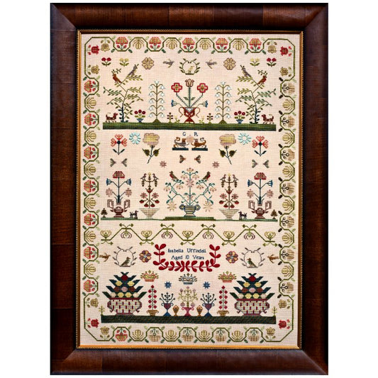 Isabella Uffindell 1829 ~ Reproduction Sampler Pattern by Hands Across the Sea Samplers