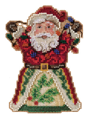 Santa with Lights Mill Hill Ornament Kit