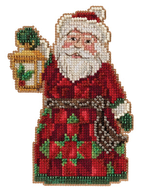 Santa with Lantern Mill Hill Ornament Kit