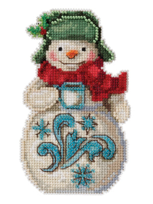 Snowman with Cocoa - Mill Hill Ornament Kit