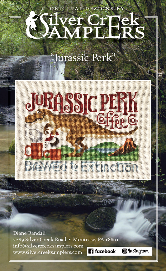 Jurassic Perk - Cross Stitch Pattern by Silver Creek Samplers