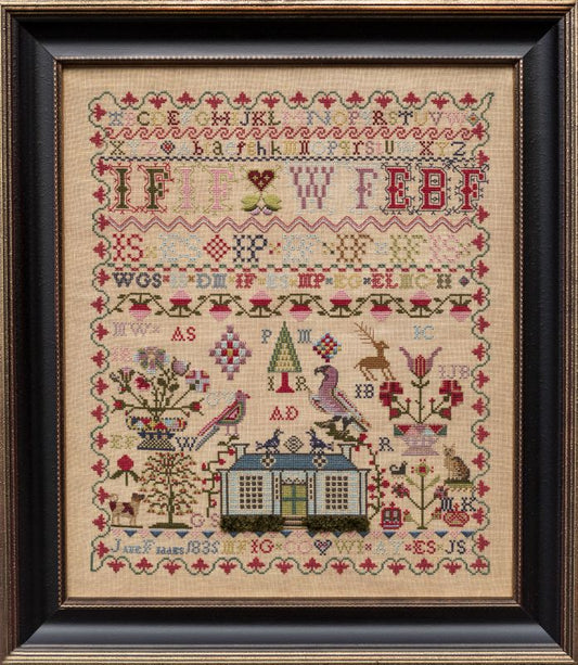 Jane Fiddes 1835 ~ Reproduction Sampler Pattern by Hands Across the Sea Samplers