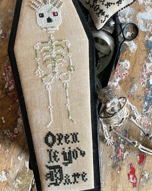 Open if you Dare - Cross stitch pattern by Lucy Beam