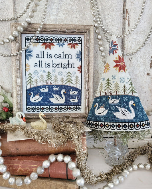 Seventh Day of Christmas Sampler & Tree - Cross Stitch Pattern by Liz Mathews