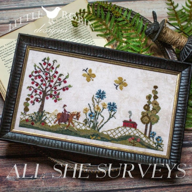 All She Surveys - Cross Stitch Pattern by Little Robin Designs