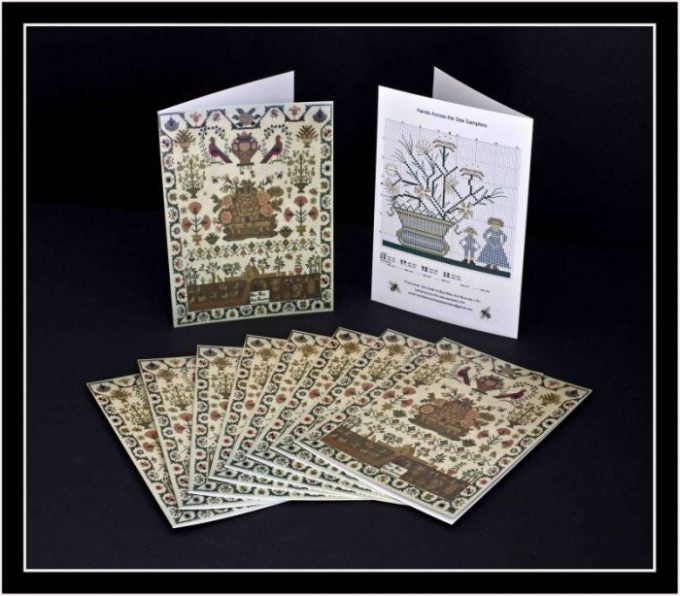 Hand Across The Sea Samplers Greeting Cards