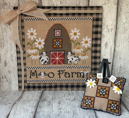 Moo Farm - Cross Stitch by Mani Di Donna