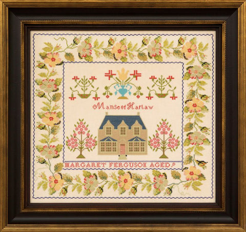 Margaret Ferguson ~ Reproduction Sampler Pattern by Hands Across the Sea Samplers