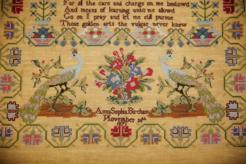 Anna Sophia Bircham 1871 ~ Reproduction Sampler Pattern by Hands Across the Sea Samplers (PDF)