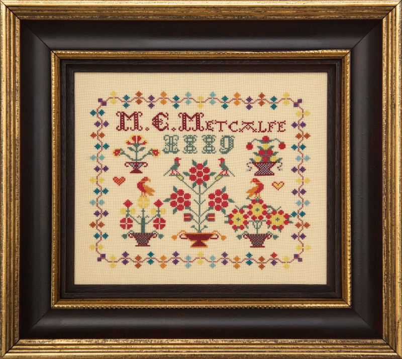 M E Metcalf - Reproduction Sampler Pattern by Hands Across the Sea Samplers (PDF)