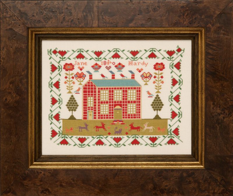 Jane Hardy 1840 - Reproduction Sampler Pattern by Hands Across the Sea Samplers (PDF)