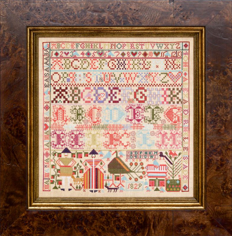 The Alexanders of Linrathen 1829 - Reproduction Sampler Pattern by Hands Across the Sea Samplers