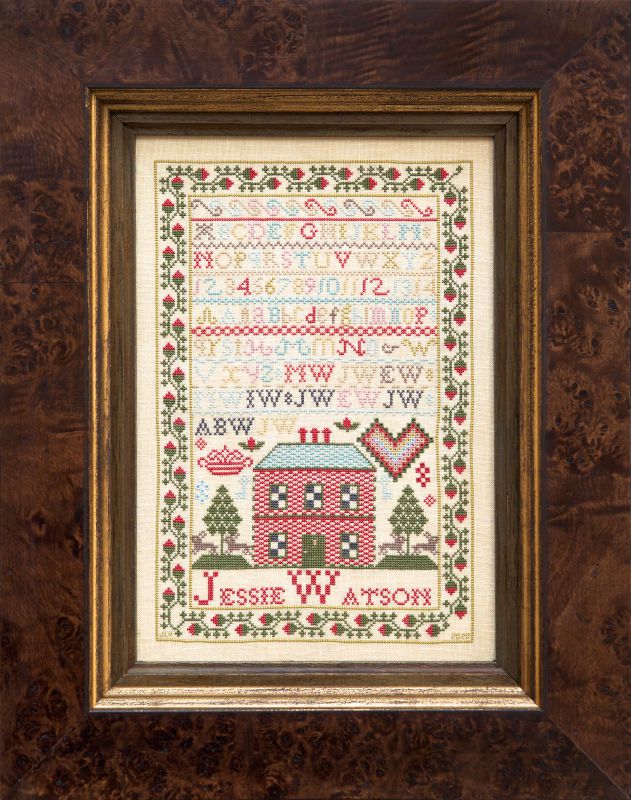 Jessie Watson c.1816 - Reproduction Sampler Pattern by Hands Across the Sea Samplers (PDF)