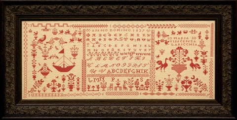 Maria Vincenza Laricchia 1837 ~ Reproduction Sampler Pattern by Hands Across the Sea Samplers
