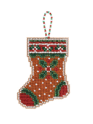 Gingerbread Stocking Ornament Mill Hill Kit
