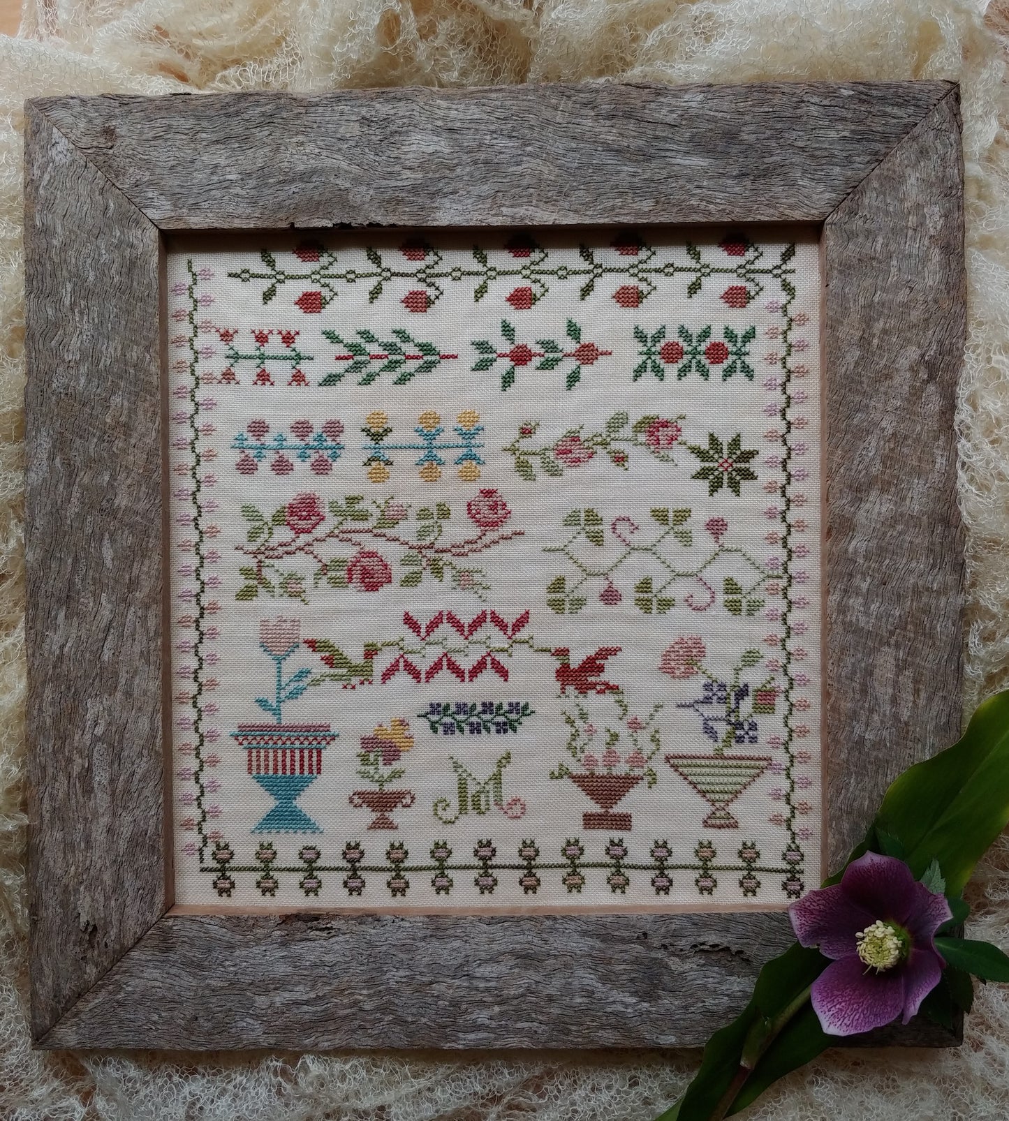 Manon's Garden - Reproduction Sampler by Mojo Stitches