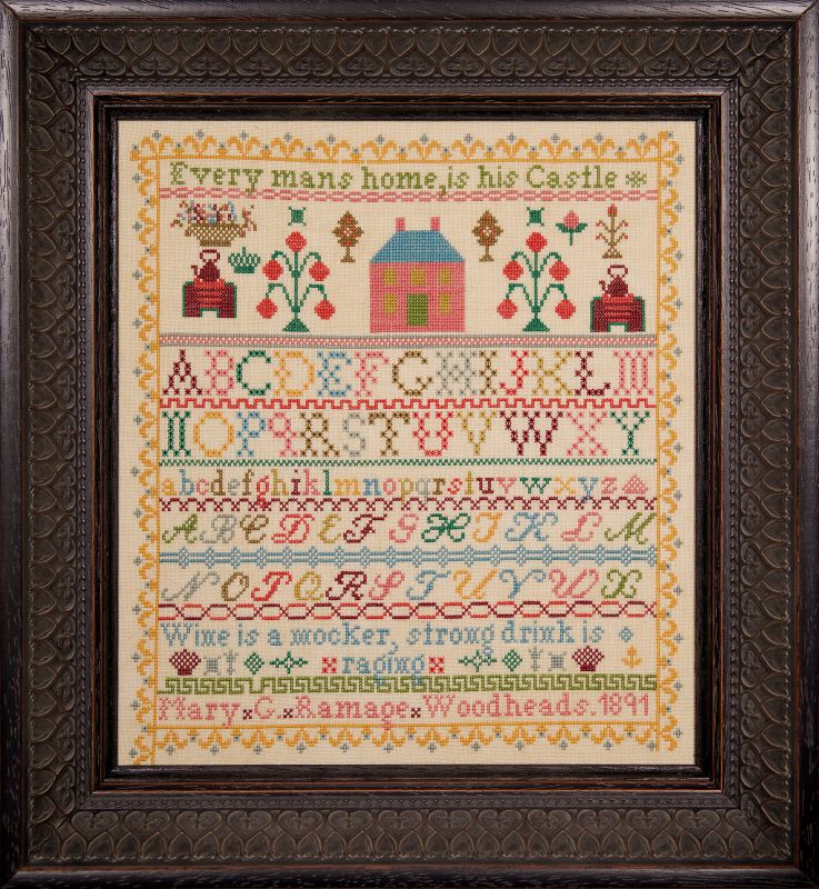 Mary G Ramage ~ Reproduction Sampler Pattern by Hands Across the Sea Samplers