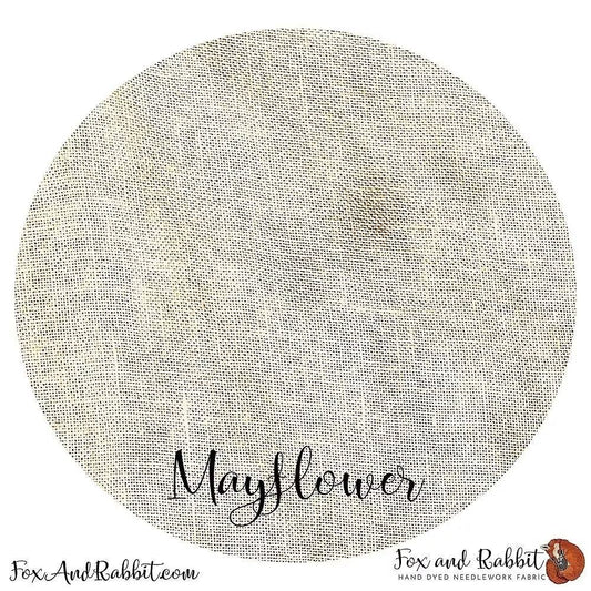 Fox and Rabbit Hand Dyed Linen - Mayflower 46 count