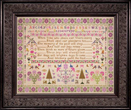 Memories of the Past ~ Reproduction Sampler Pattern by Hands Across the Sea Samplers
