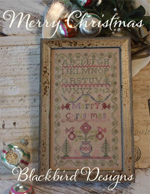 Merry Christmas - Cross Stitch Pattern by Blackbird Designs