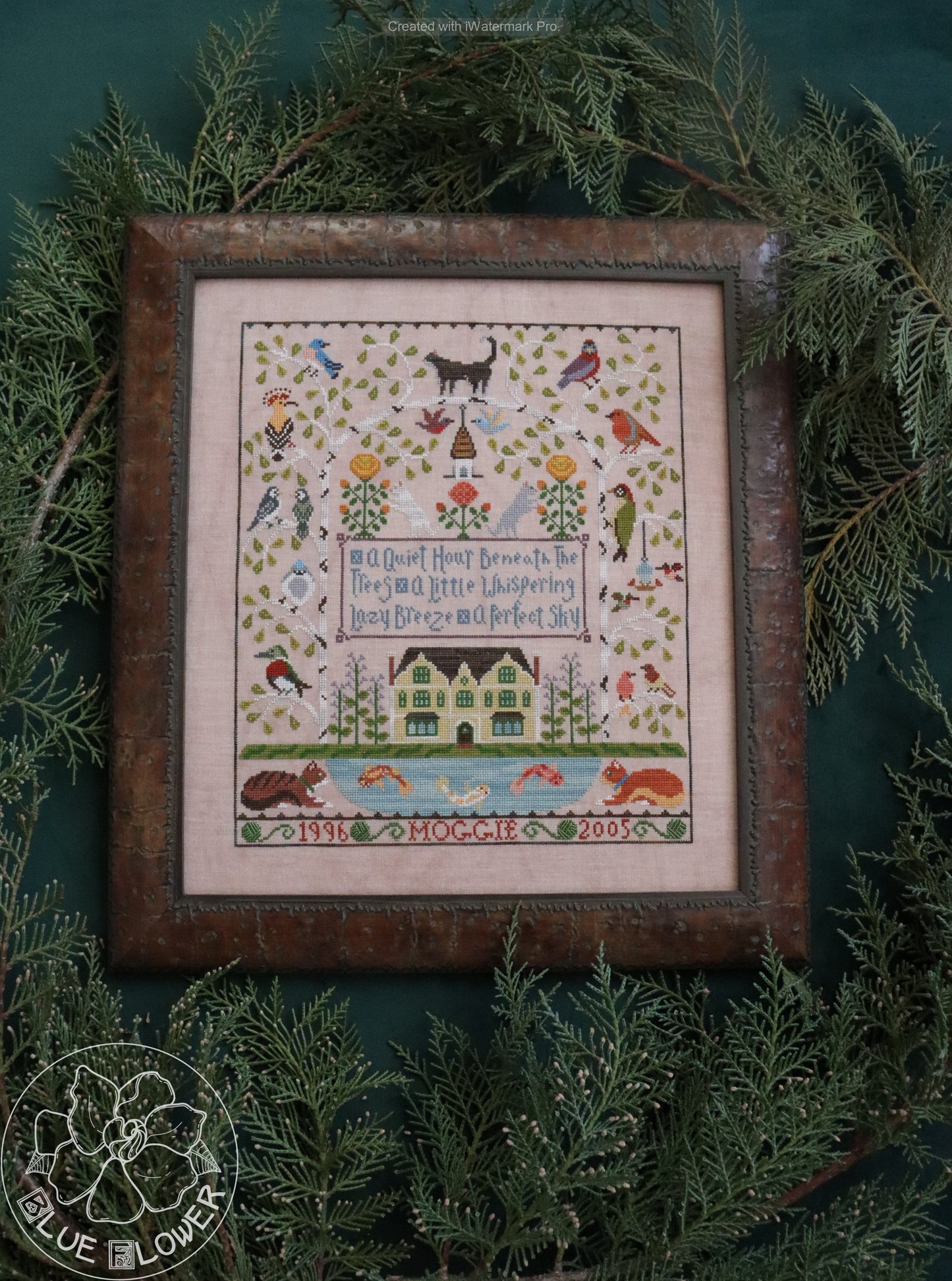 Moggie Manor - Cross Stitch Pattern by The Blue Flower