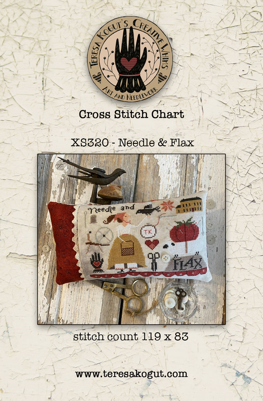 Needle and Flax - Cross Stitch Pattern by Teresa Kogut