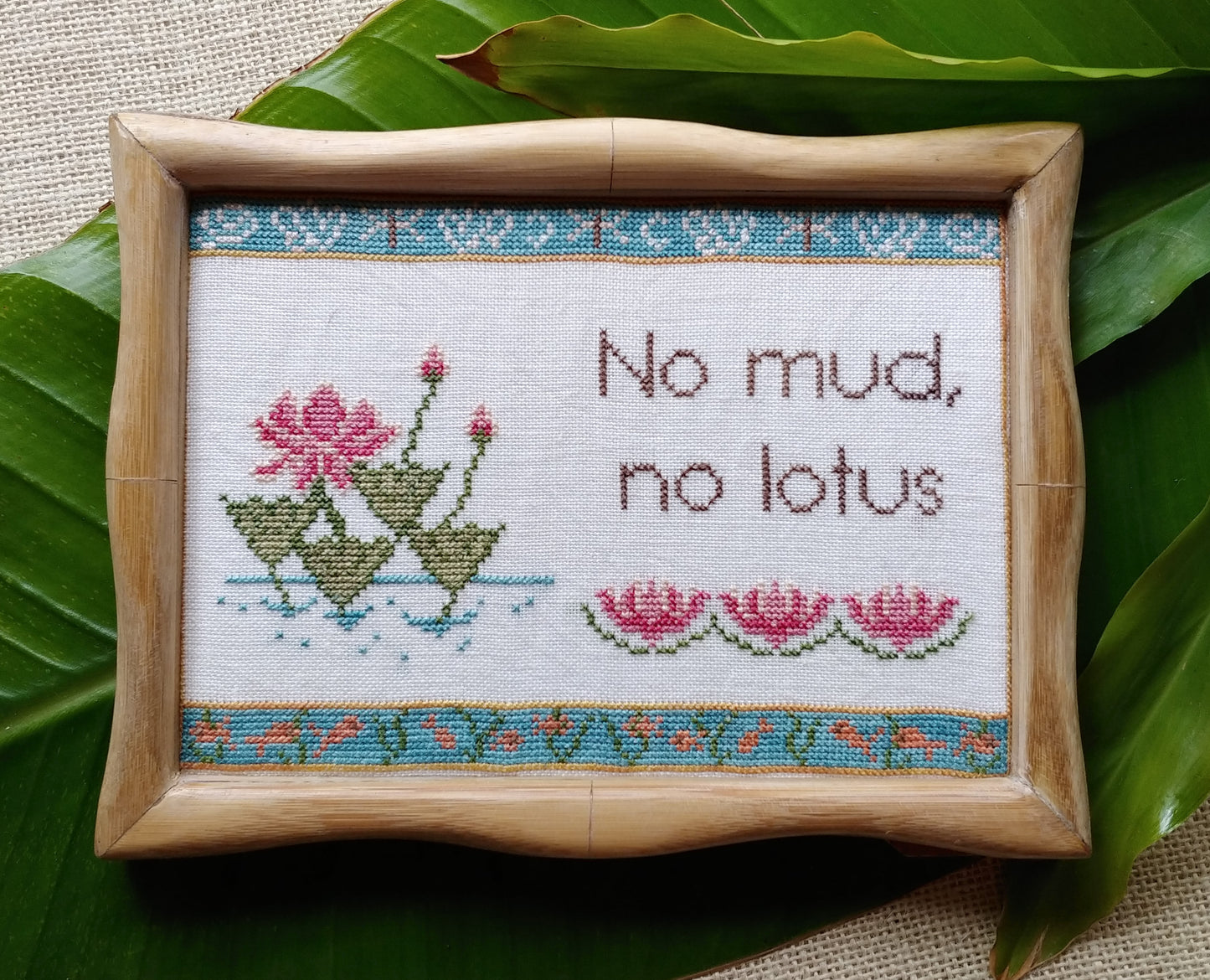 No Mud, No Lotus - Cross-stitch pattern by Mojo Stitches