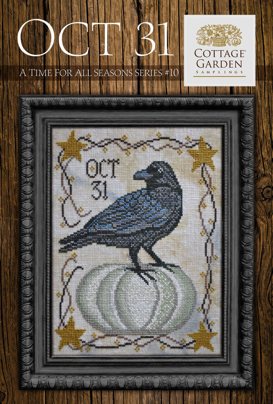 Time for All Seasons 10 - Oct 31 - Cross Stitch Pattern by Cottage Garden Samplings